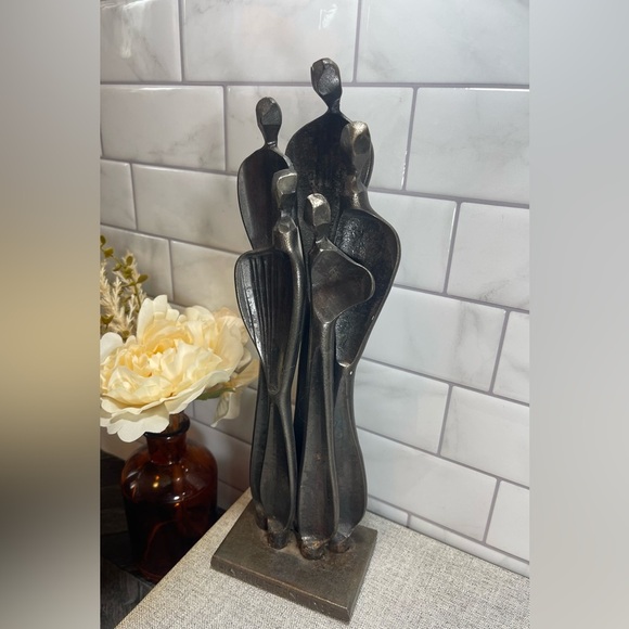 Rare Family Brutalist Metal Sculpture by Famous Canadian Artist Boris Kramer - Picture 2 of 15